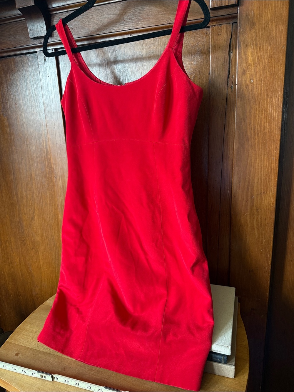 Vintage Georgiou Studio Vibrant Red Silk Dress